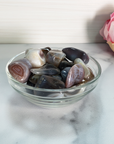 Botswana Agate Tumbled Gemstone - Single Stone - In Bowl