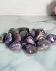 Dogtooth Amethyst Tumbled Crystal - Freeform One Stone - On Tile