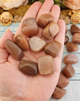 Peach Moonstone Natural Crystal Tumbled Stone - One Stone - Handful of Polished Crystals