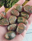 Unakite Stone Natural Crystal Tumbled Stone | One Stone - 1