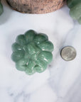Green Aventurine Crystal Carving Natural Gemstone Jack-O-Lantern | Lucky Pumpkin - 3