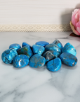 Turquenite Blue Howlite Dyed Tumbled Stone - One Stone