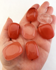 Strawberry Obsidian Crystal Cherry Quartz Manmade Tumbled Stone | One Stone - 9