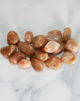 Sunstone Natural Tumbled Stone - Small One Stone - On Tile 2