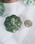 Green Aventurine Crystal Carving Natural Gemstone Jack-O-Lantern | Good Luck Pumpkin - Halloween Gifts