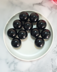 Black Obsidian Natural Crystal Sphere Gemstone Orb Marble - One 30mm Sphere