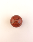 Red Jasper Natural Gemstone Sphere Crystal Orb Marble - One 30mm Sphere - On White Background