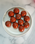 Red Jasper Natural Gemstone Sphere Crystal Orb Marble - One 30mm Sphere