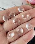 Clear Quartz Crystal Oval Gemstone Natural Stone Cabochon | 10mm - 2