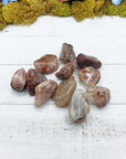 angel phantom quartz stones on board