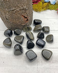 Gold Sheen Rainbow Obsidian Crystal Tumbled Stone | SMALL