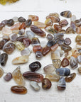 botswana agate crystals on board