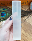 White Selenite Crystal Tile Natural Gemstone Ruler for Cleansing & Charging | 5.5 Inch Length - 4