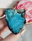 Unique Chrysocolla Crystal Cluster Natural Mineral Formation on Matrix | Aleph