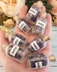 Amethyst Natural Crystal Chips Bottle - Amethyst Gemstone Chips in Glass Bottles
