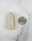 Unique Moonstone Crystal Tower Point Natural Gemstone Obelisk | Artemis - 2