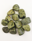 Asterite Serpentine Stone Natural Tumbled Crystal - White Background
