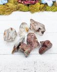 angel phantom quartz stones on board