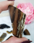 Banded Agate Slice Natural Stone Slab Gemstone Slice | SMALL - 6