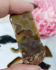 Banded Agate Slice Natural Stone Slab Gemstone Slice | SMALL - 2