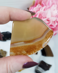 Banded Agate Slice Natural Stone Slab Gemstone Slice | SMALL - 3
