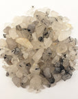 Tourmalinated Quartz Black Tourmaline Rutilated Quartz Gemstone Natural Crystal Chips By the Ounce - 2