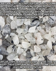 Tourmalinated Quartz Black Tourmaline Rutilated Quartz Gemstone Natural Crystal Chips By the Ounce - 3