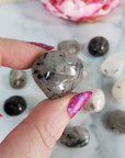 Black Tourmaline Rutilated Quartz Crystal | Tourmalinated Quartz Gemstone Natural Tumbled Stone | One Stone - 2