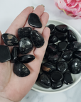 Black Tourmaline Crystal Natural Gemstone Tumbled Stone - 2