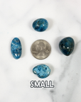 Blue Apatite Crystal Natural Gemstone Tumbled Stone | One Stone | Multiple Sizes! - 3