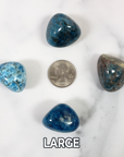 Blue Apatite Crystal Natural Gemstone Tumbled Stone | One Stone | Multiple Sizes! - 4