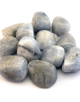 Blue Calcite Natural Semi-Tumbled Stone - Freeform One Stone