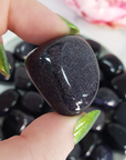 Blue Goldstone Crystal Manmade Gemstone Tumbled Stone | One Stone - 9
