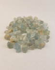 Light Blue Topaz Raw Crystals Rough Gemstones by the Half Ounce - White Background 3