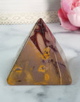 Unique Mookaite Stone Natural Crystal Pyramid | 2 Inch Base | Bravery