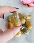 Bumblebee Jasper Calcite Crystal Natural Gemstone Tumbled Stone - 2