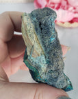 Unique Chrysocolla Crystal Cluster Natural Mineral Formation on Matrix | Gimel - 2