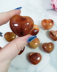Carnelian Crystal Heart Shaped Natural Gemstone Carving - 4