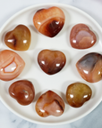 Carnelian Crystal Heart Shaped Natural Gemstone Carving