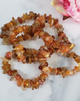 Carnelian Crystal Natural Gemstone Nugget Bead Bracelet - Together