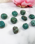 Chrysocolla Stone Gemstone Nugget Natural Crystal Pendant - 1