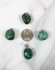 Chrysocolla Stone Gemstone Nugget Natural Crystal Pendant - 2