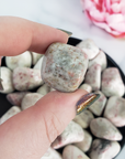 Cinnabarite Cinnabar in White Dolomite Natural Gemstone Tumbled Stone | One Stone - 8