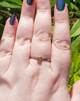 Citrine Crystal Faceted Gemstone Sterling Silver Ring - Indrani - Direct Sunlight on Citrine Crystal Ring