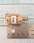 Citrine Natural Crystal Chips Bottle - One Bottle - Measurements