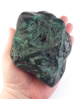 Unique Jumbo Malachite Semi-Polished Freeform - Clasp - Underside 4