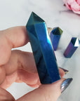 Rainbow Titanium Aura Quartz Crystal Tower Point | SECONDS | Multiple Sizes