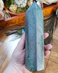 Unique Jumbo Natural Ruby Kyanite Crystal Tower Gemstone Obelisk - Cordelia - Indoor Light