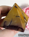 Unique Mookaite Stone Natural Crystal Pyramid | 2 Inch Base | Courage - 4