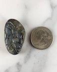 Unique 69 Carat Labradorite Cabochon Natural Gemstone Carving | Court - 3